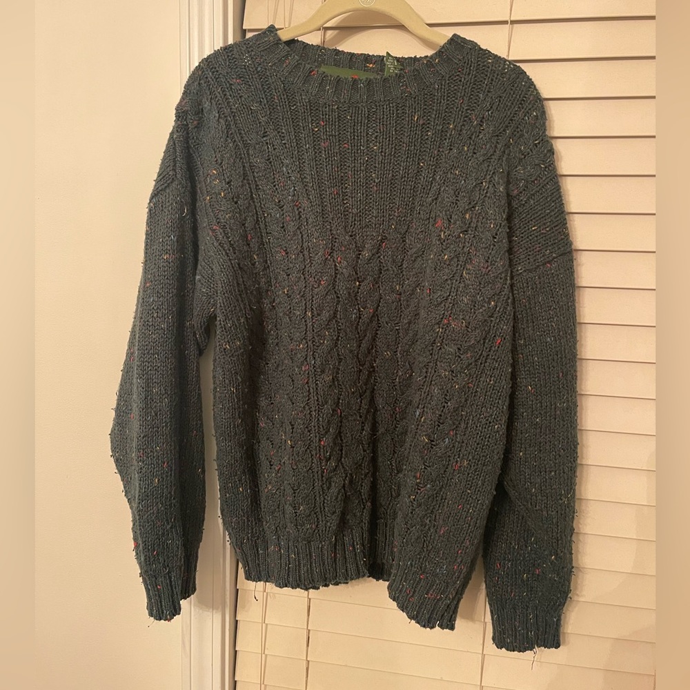 green knit sweater - Outback Red